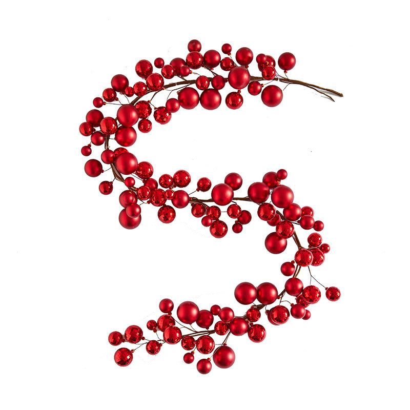 Christmas Decoration Shiny Ball Ornament Hanging Ball String Balls Door Decor Festival Atmosphere Decoration Holiday Decoration Supplies
