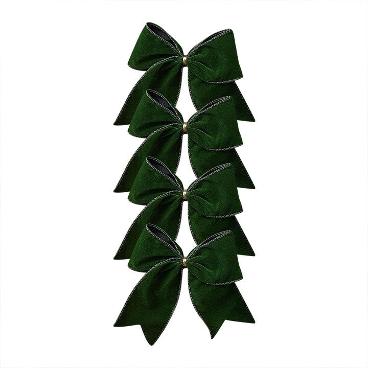 Christmas Bow Decoration DIY Red Fabric Christmas Tree Wreath Decorative Bow Ornament