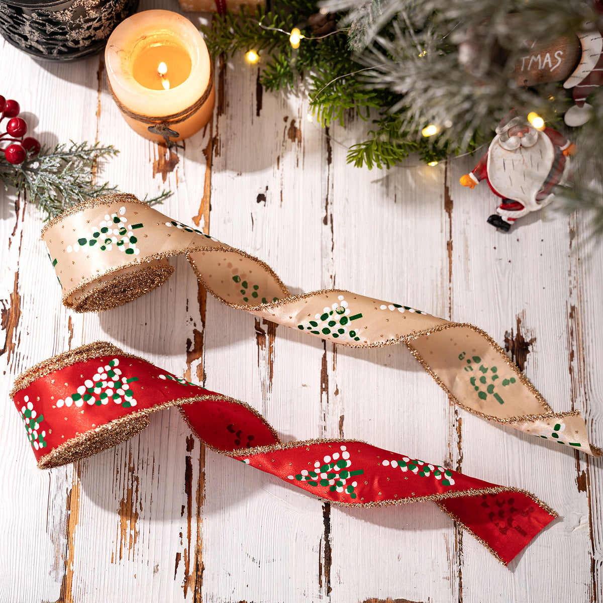 Christmas ribbons Christmas tree wreaths decorative ribbons and ribbon decorations