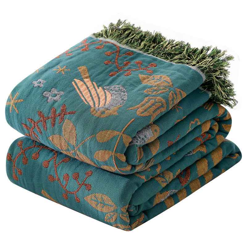 Cotton Gauze Sofa Cover All-Cotton Full Coverage Throw Blanket Nordic Style Sofa Pad Throw Towel Blanket Universal for All Seasons