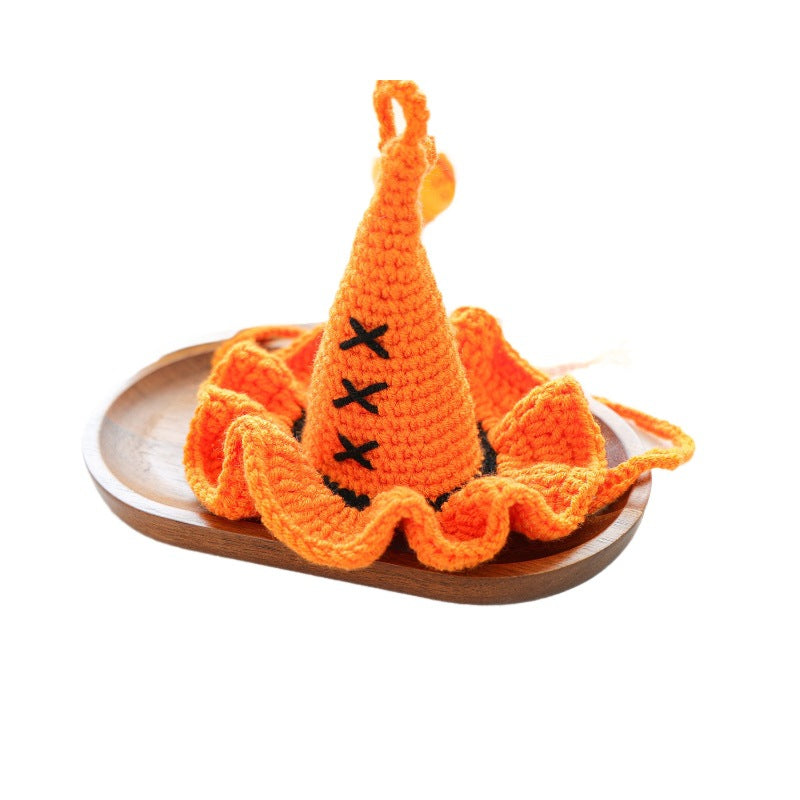 Pet Accessories Knitted Wizard Hat for Dogs and Cats, Cute Halloween Costume Decoration