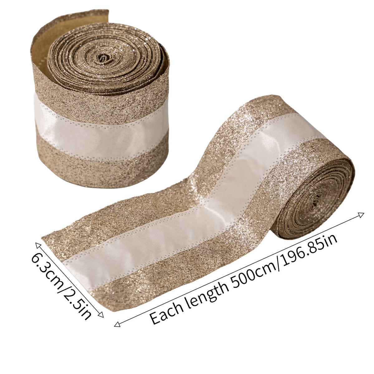 Christmas decorations gold ribbons atmosphere decoration