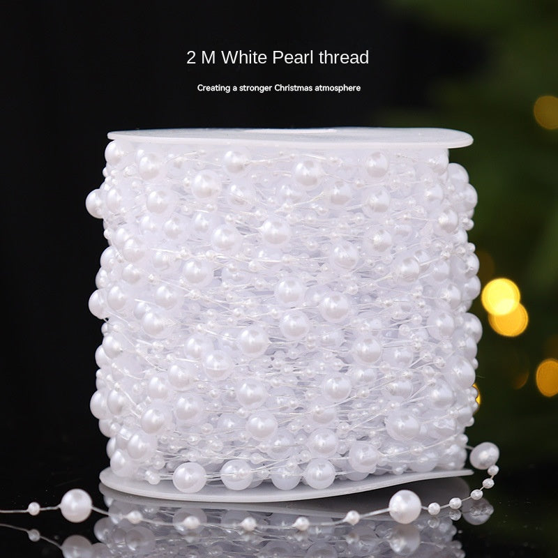 Star Electroplated Wire Bead Chain DIY Christmas Craft Ornament Wedding Decoration Material String Arrangement Decoration