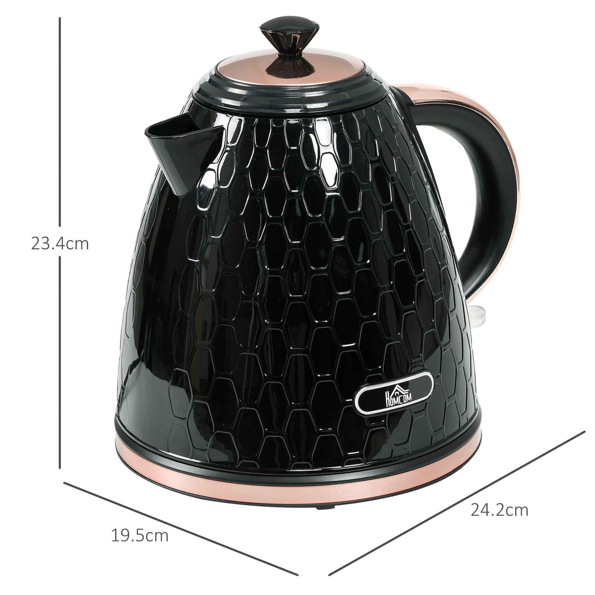 3kW Rapid Boil Honeycomb Kettle - Black